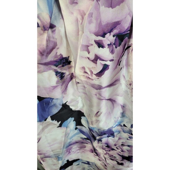 enfocus studio womens maxi cocktail dress size 12 mesh shoulders floral skirt - Picture 5 of 10